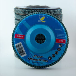 Plastic Backed 5'' Zirconium Flap Disc - Grit 40