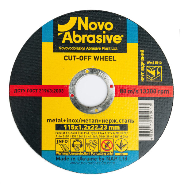 Novo Abrasive 4" 1/2 X 0.045" Cutting disc